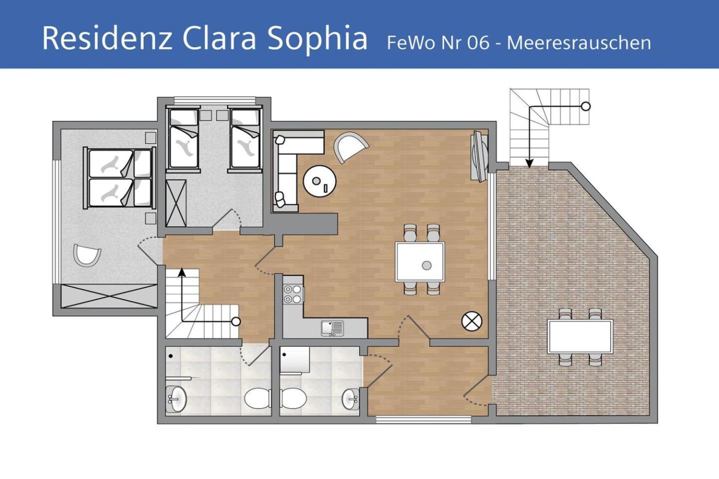 Ferienwohnung Meeresrauschen In Der Residenz Clara Sophia Binz Εξωτερικό φωτογραφία